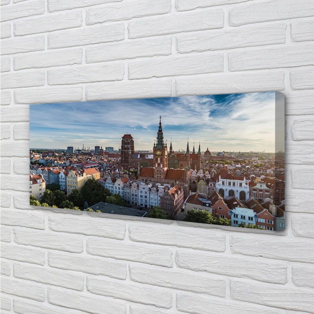 Tablouri canvas Biserica Gdańsk Panorama