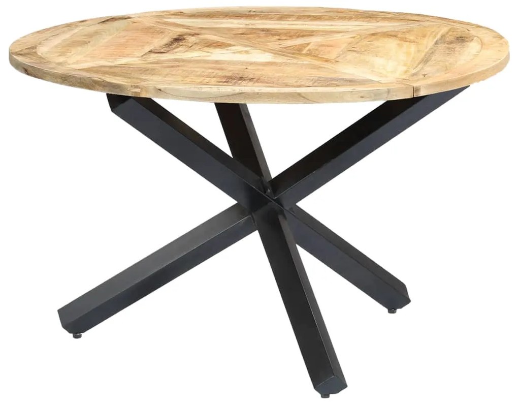 vidaXL Masă de bucătărie, 120 x 76 cm, lemn masiv de mango, rotund