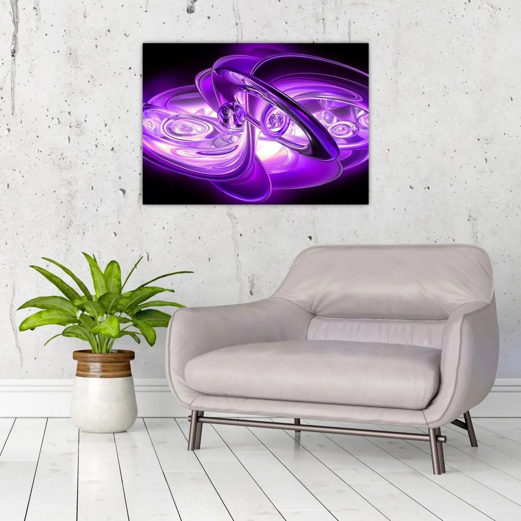 Tabloul fractalilor în violet (70x50 cm)