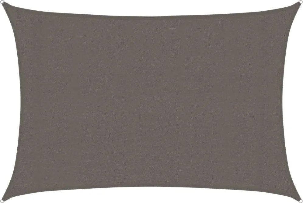 vidaXL Pânză parasolar, antracit, 3x4,5 m, HDPE, 160 g/m²