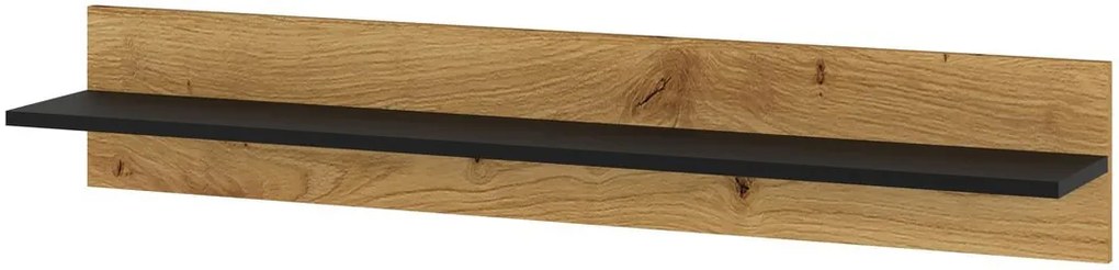 Raft Anikka și (Stejar artisan + negru mat). 1124847