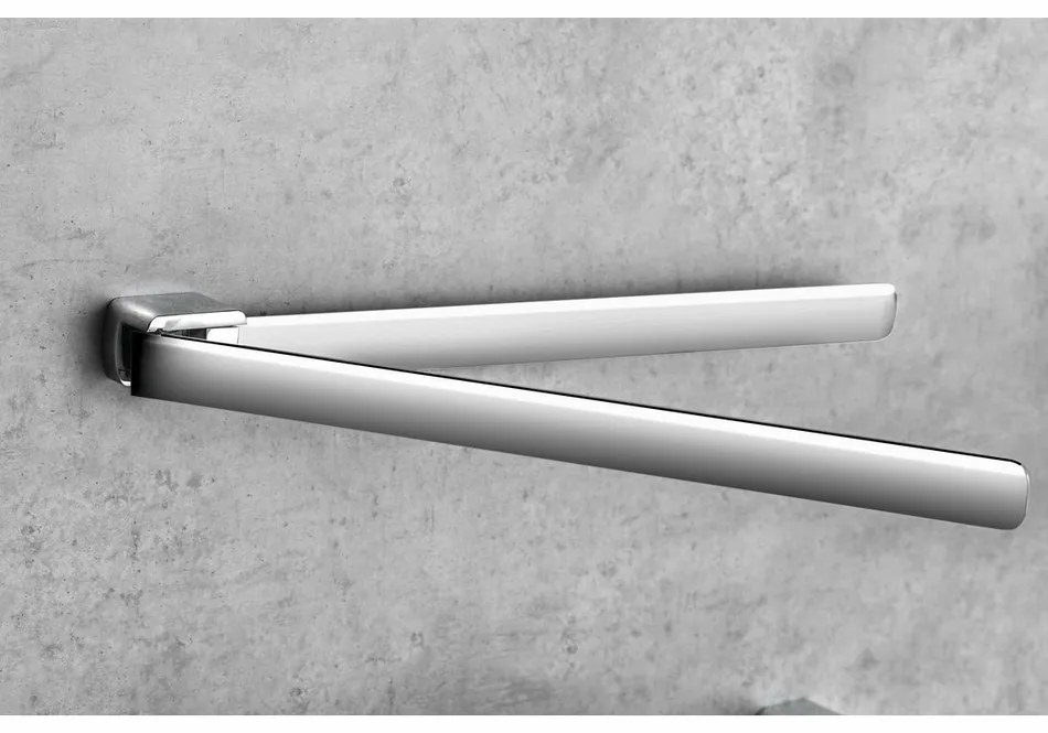 GEDY PI2313 Pirenei suport dublu rotativ pentruprosoape, 35 cm, argintiu