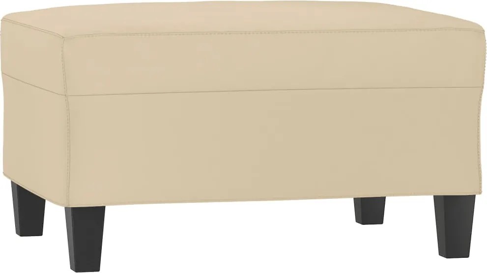 vidaXL Taburet, crem, 70x55x41 cm, microfibră
