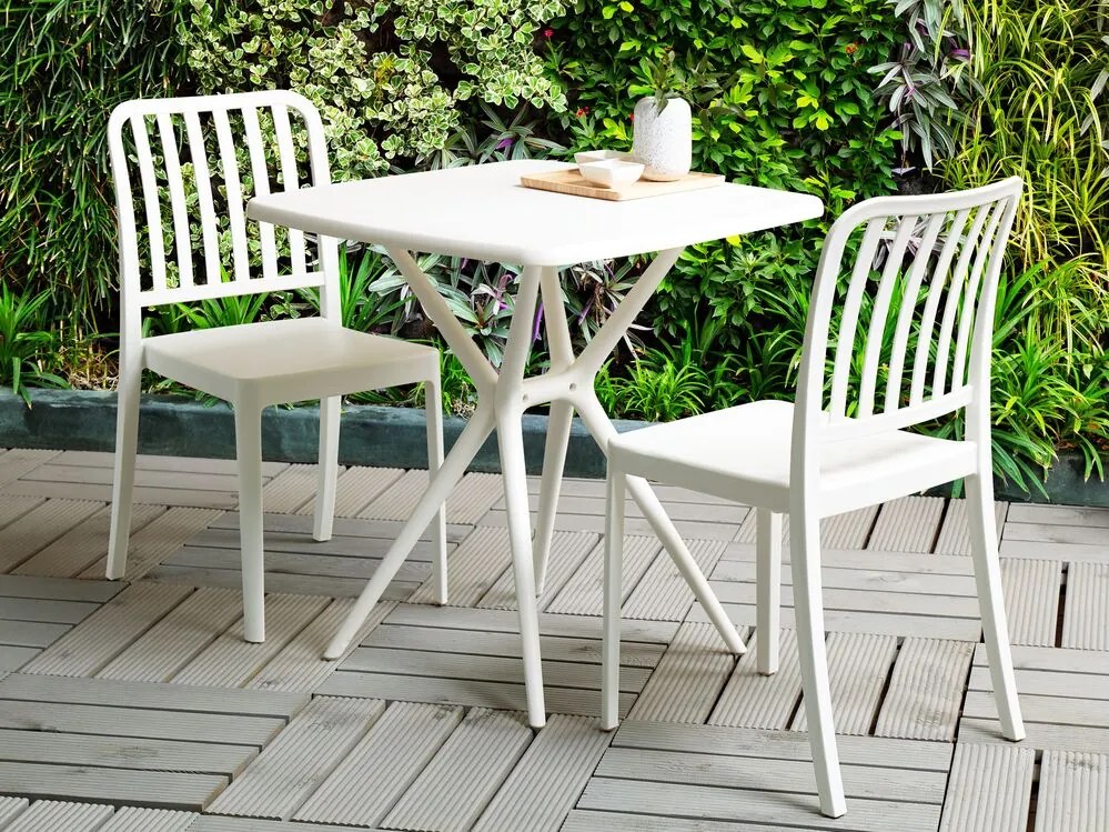 Set mobilier de balcon Sinnamon (plasticic Alb) . 1075853