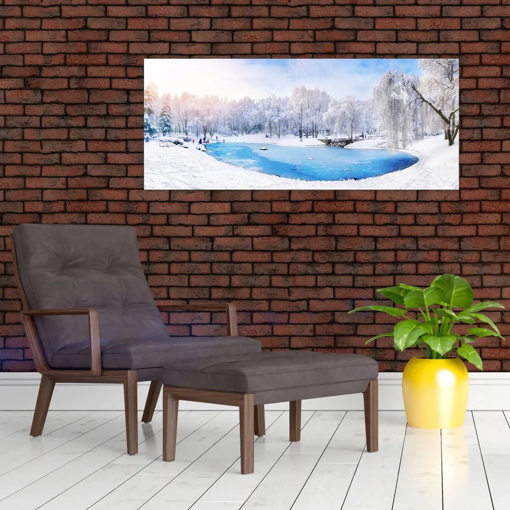 Tablou - Lac de gheață (120x50 cm)