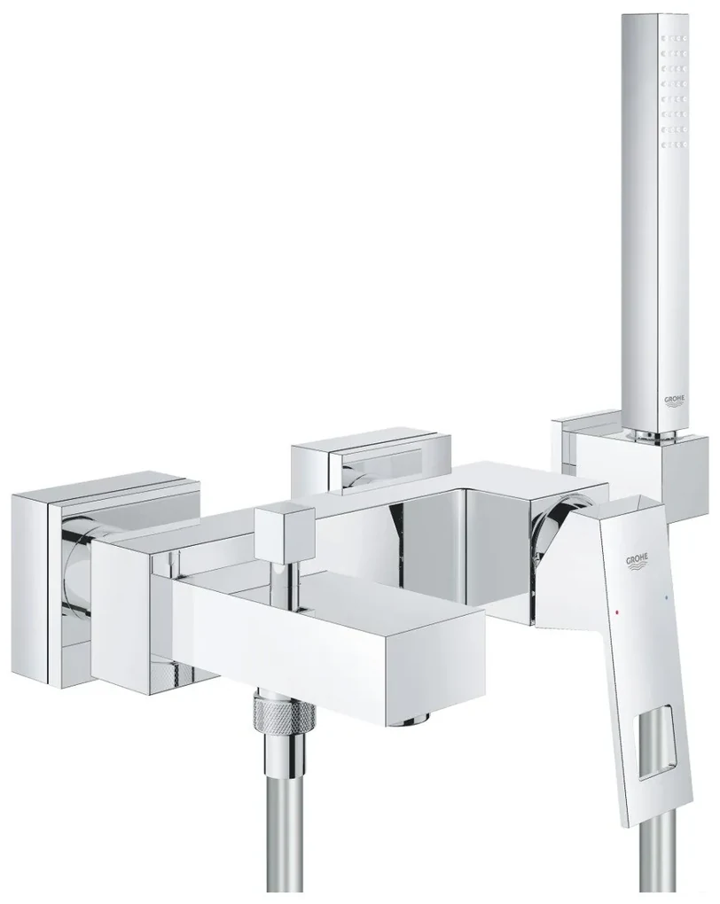 Set complet baterii baie Grohe Eurocube,baterie lavoar marimea S,baterie cada set de dus inclus - (23141000 ) ,( 2312700e )