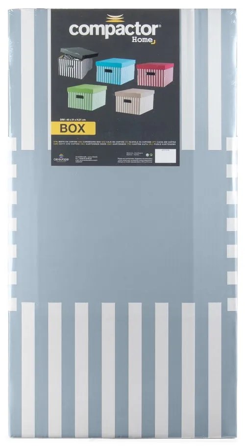 Cutii de depozitare din carton cu capac 2 buc. Stripes – Compactor