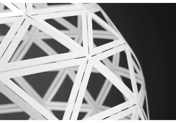 Lustră pe cablu FROZEN 1xE27/60W/230V alb