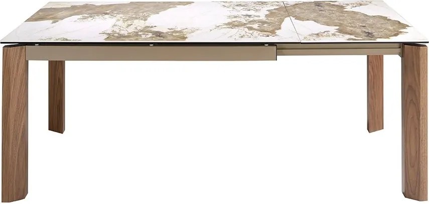 Masa extensibila deosebita design LUX Porcelain Marble 140-200cm