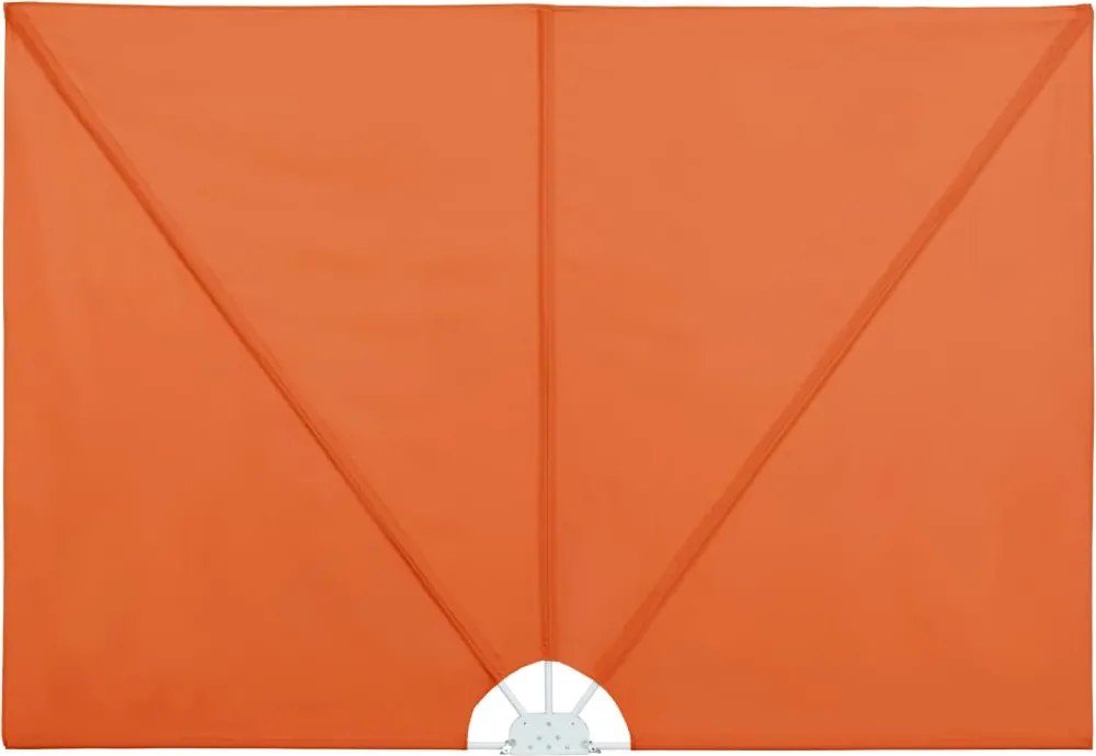 vidaXL Copertină laterală pliabilă de terasă, cărămiziu, 240x160 cm