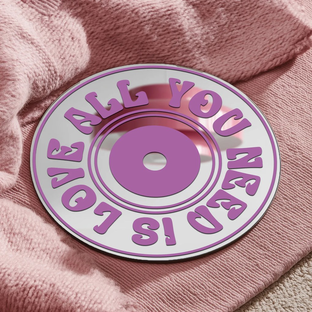 Autocolant pentru oglindă S42 – CD- All you need is love