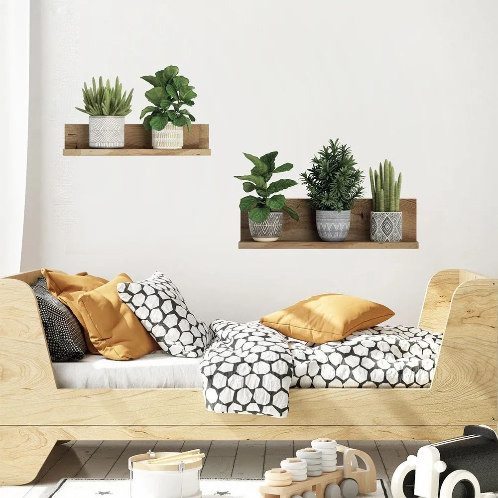 Autocolant de perete 60x35 cm 3D effect Green Plants – Ambiance