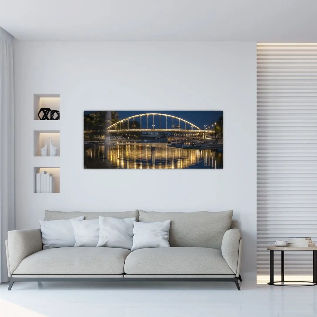Tablou cu făntână arteziană (120x50 cm)