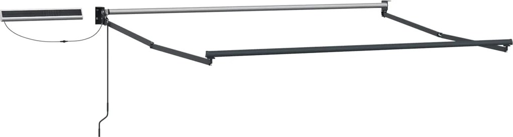 vidaXL Cadru copertină retractabil electric Antracit Oțel