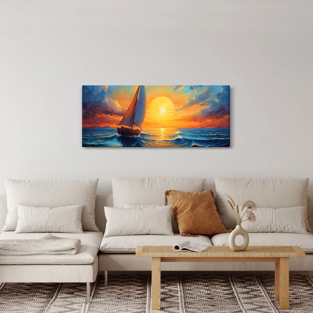 Tablou - Sailboats (120x50 cm)