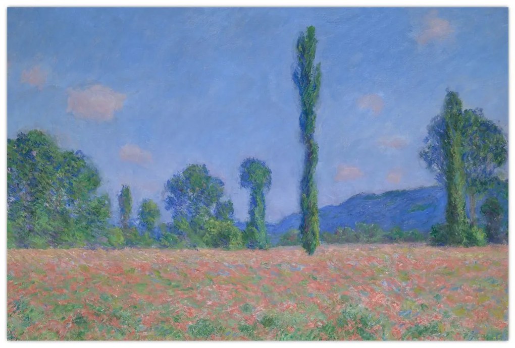 Tablou - Claude Monet, Poppy Field (Giverny), reproducere (90x60 cm)