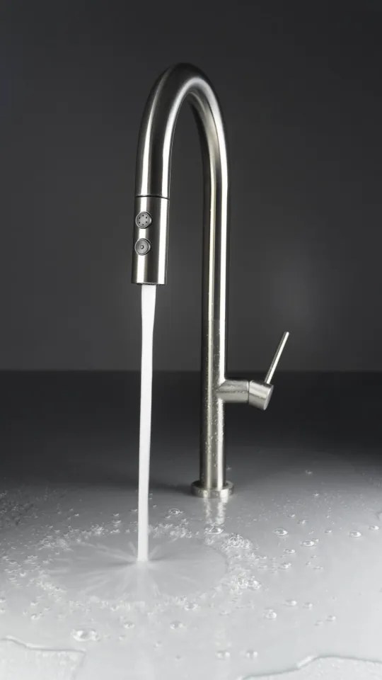 Baterie pentru Bucătărie OLFATO Finisaj: Oțel Șlefuit BQO_F72M