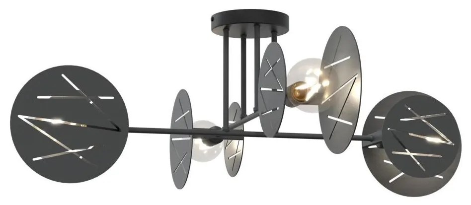 Lustră pe tijă FRICK 4xE27/15W/230V negru