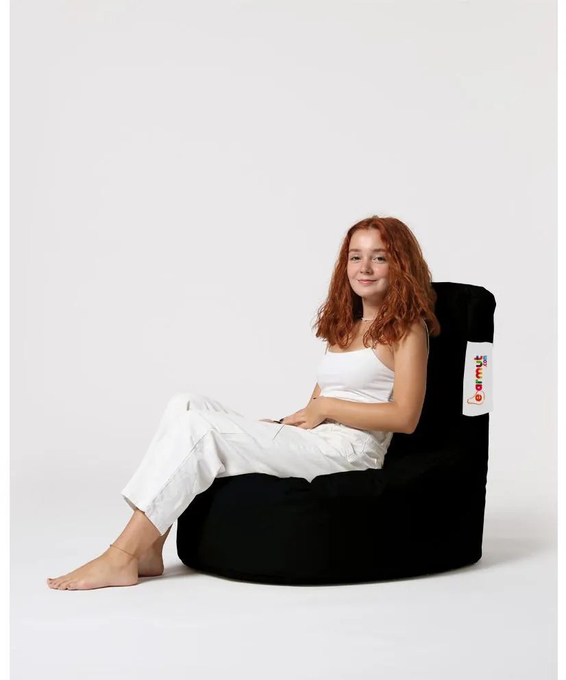 Fotoliu puf Lerna (Negru). Promo -6%. 1101680