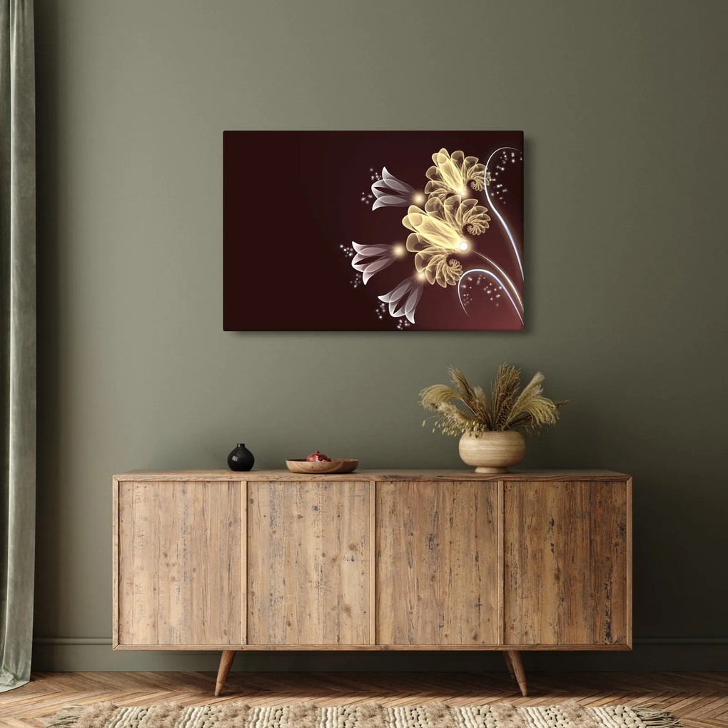 Tablou - Flori strălucitoare (90x60 cm)