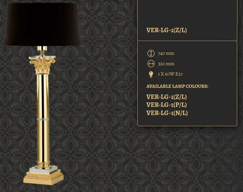 Veioza design clasic realizata manual, Vera