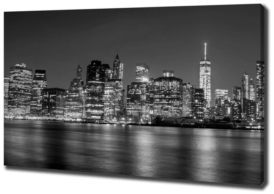 Tablou pe pânză Manhattan pe timp de noapte
