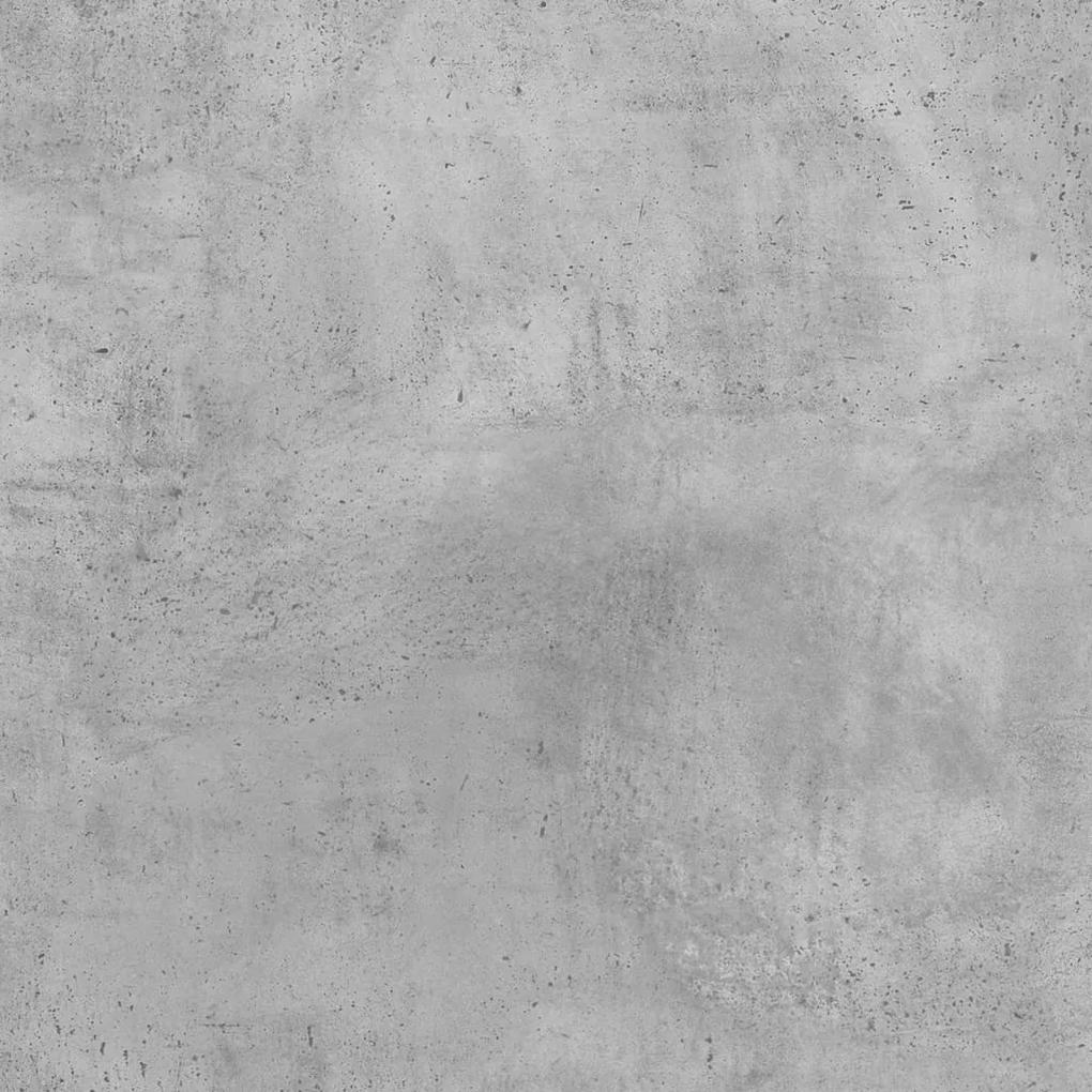 Birou de colt, gri beton, 145 x 100 x 76 cm, PAL Gri beton