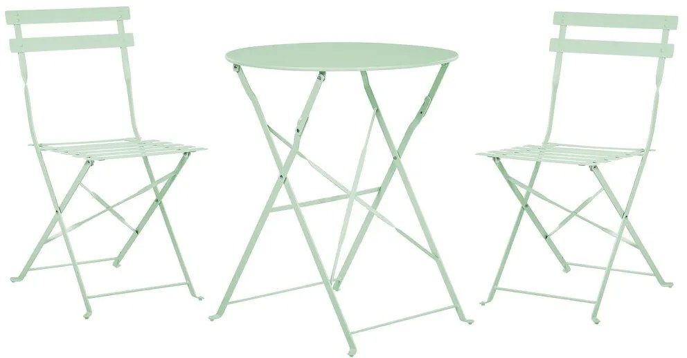 Set mobilier de grădină FLORI (verde) (pentru 2 persoane). 1026909