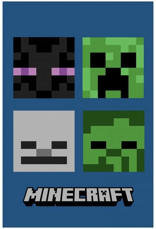 Minecraft Pătură super moale din fleece Bad Mobs 100*150cm