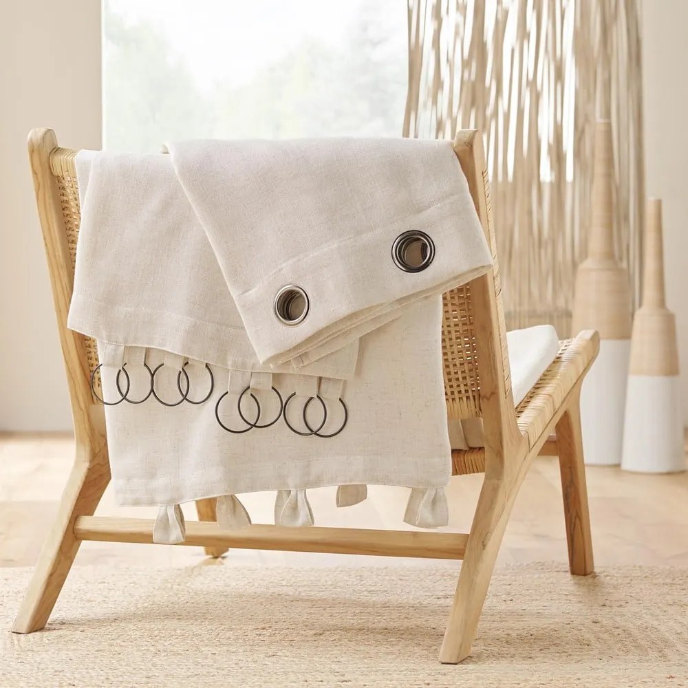 Draperie crem 140x240 cm Pauline – douceur d'intérieur