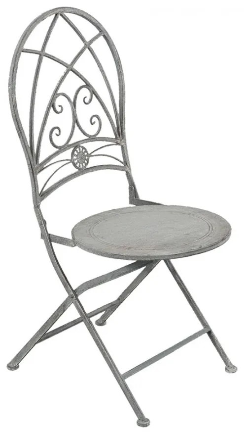Set masa si 2 scaune bistro, din metal, aspect vintage