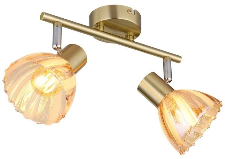 Plafoniera metal alama sticla chihlimbar ZACHERY 2L