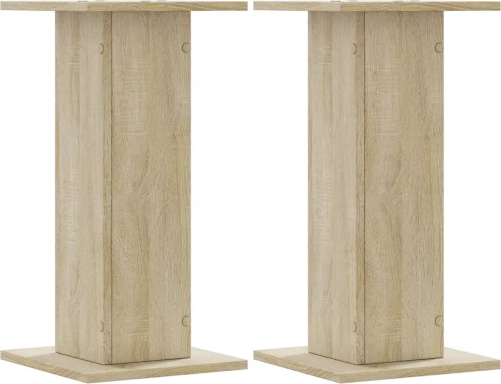 vidaXL Suporturi de difuzoare 2 buc. sonoma 30x30x60 cm lemn prelucrat