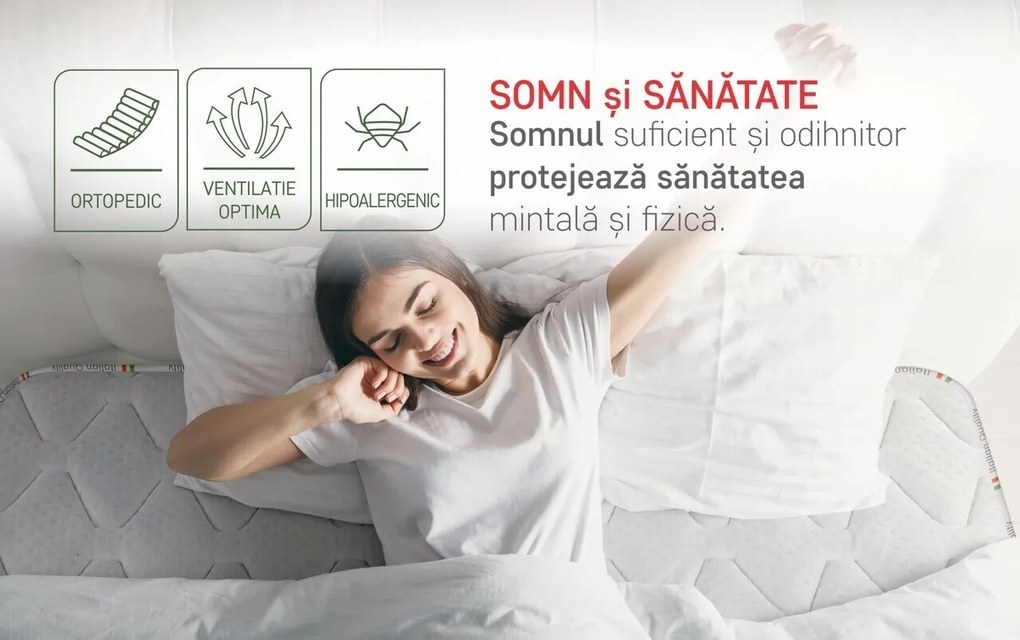 Saltea ortopedica Hotel Line Deluxe Memory Pocket 160x200 cm, H 30 cm