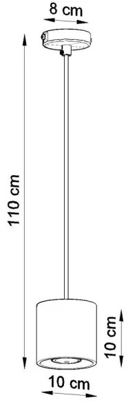 Lustră pe cablu ORBIS 1 1xGU10/40W/230V gri