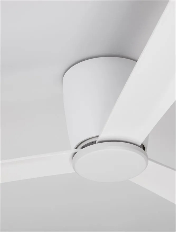 Ventilator de tavan cu telecomanda design modern DELL alb