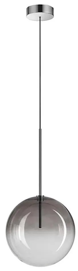 Lustră LED pe cablu Ideal Lux EQUINOXE 1xG4/2W/230V d. 25 cm crom/fumuriu