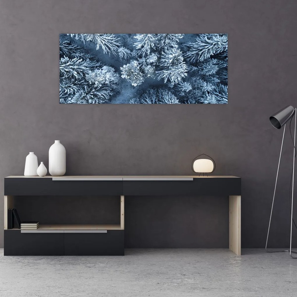 Tablou - Pădure înzăpezită (120x50 cm)