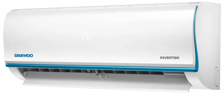 Aparat de aer conditionat inverter Daewoo SAF24M1WR30, 24000 BTU, A++, 60 m², 7 moduri, Wi-Fi, Dezghetare automata, Autocuratare, Timer, Jet Cool/Heat, Alb