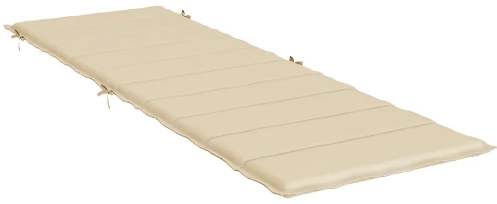 Perna de sezlong, bej, 186x58x3 cm, textil oxford