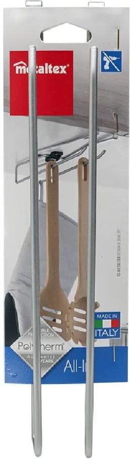 Suport suspendat pentru căni, pahare sau prosoape de bucătărie Metaltex, lungime 8 cm