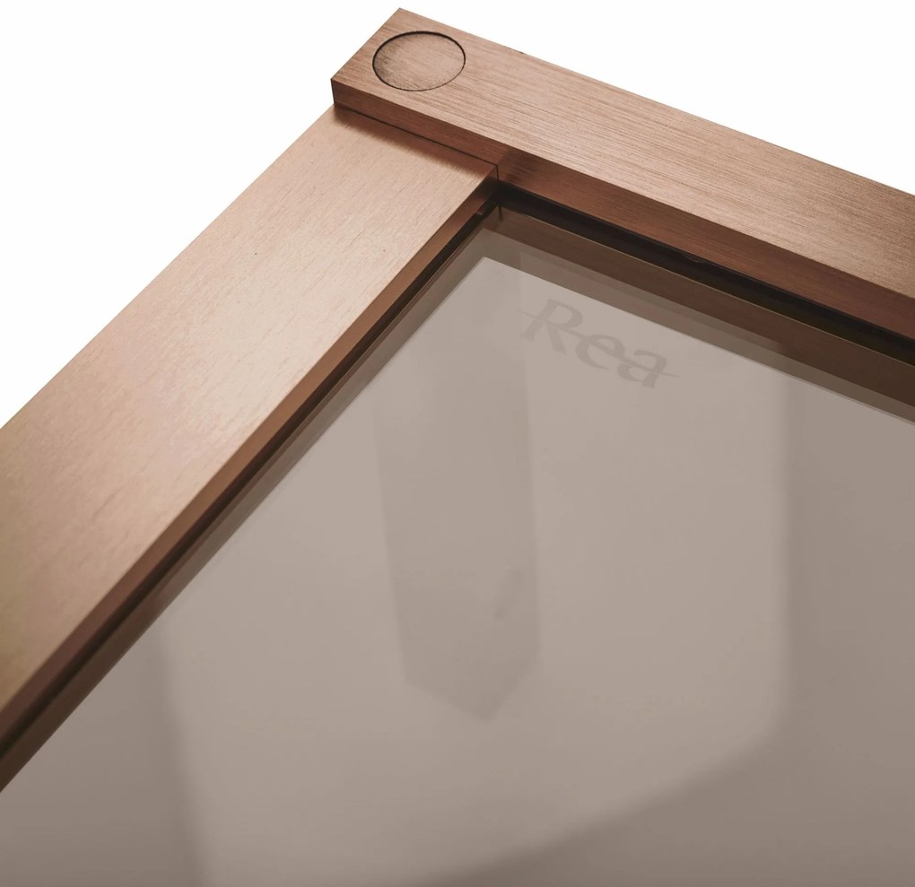 Cabina dus REA Hugo 90x90 Copper Brush