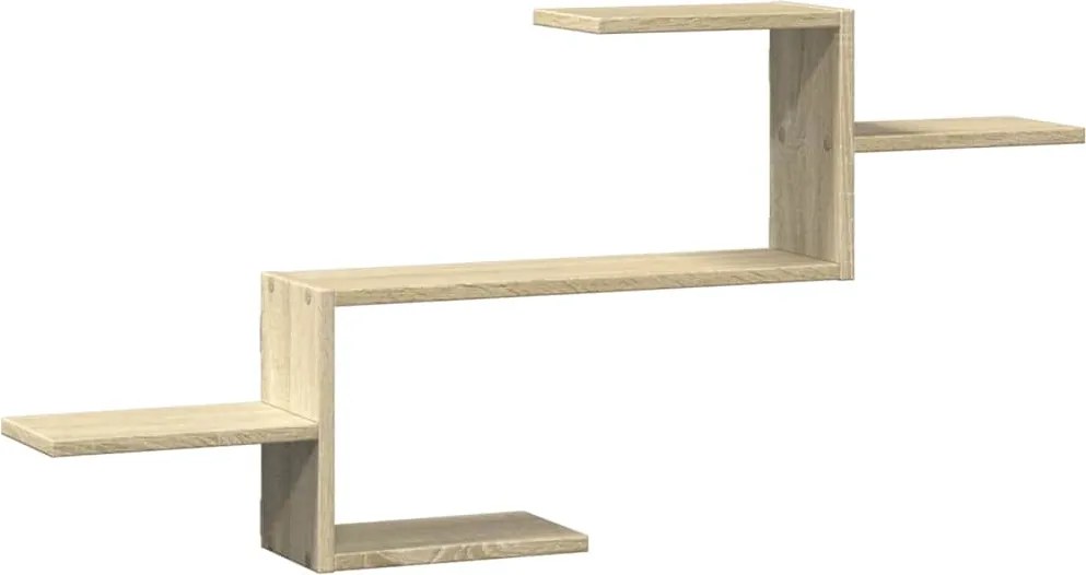 vidaXL Raft de perete, stejar sonoma, 104x15x49 cm, lemn prelucrat