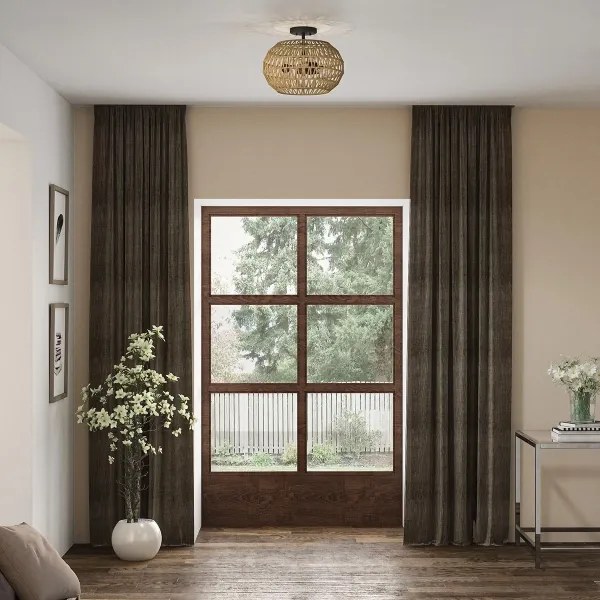 Quoizel QZ-CASABLANCA-3SF-PBZ - Plafonieră CASABLANCA, 3x E27/60W/230V