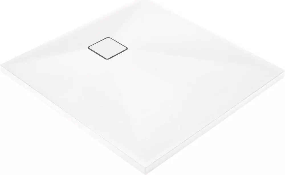 Cadita de dus patrata Deante Correo alb 80x80 cm
