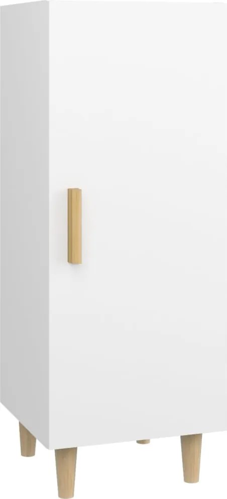 vidaXL Servantă, alb, 34,5x34x90 cm, lemn compozit