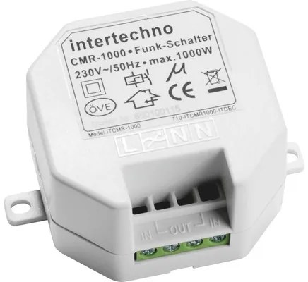 Intrerupator receptor fara fir Intertechno CMR-1000 max. 1000W, montaj in doza