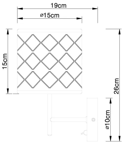 Globo 15228W - Aplică KIDAL 1xE14/40W/230V