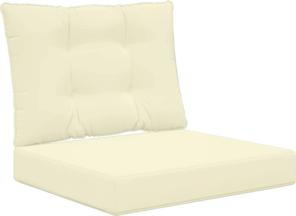 vidaXL Perna pentru canapea de exterior 2 pcs Crem Poliester