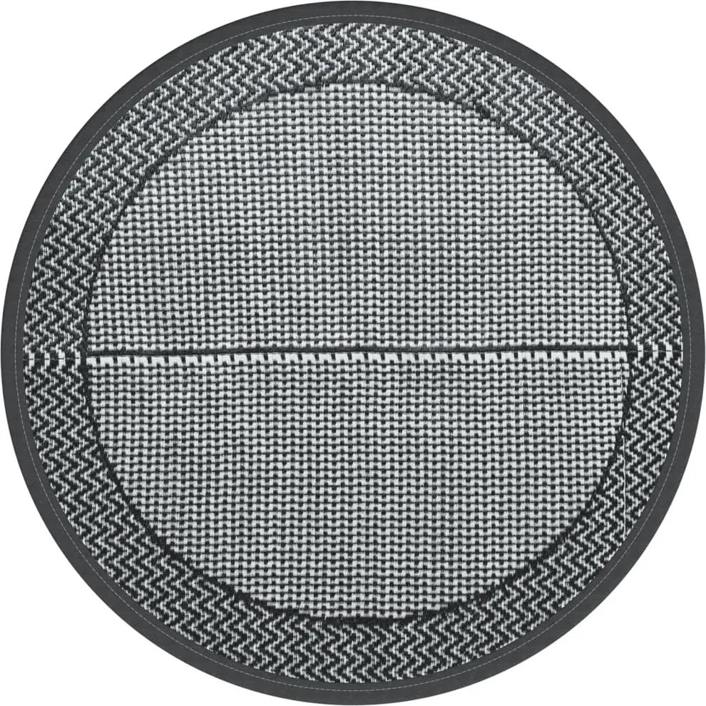 vidaXL Covor de exterior, ARAKIL gri, Ø120 cm, PP